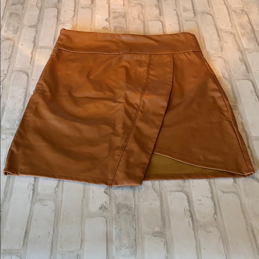 SHEIN Faux Leather Skirt